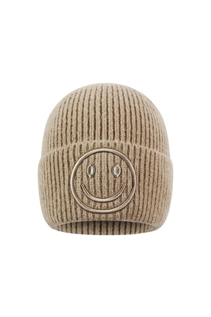 Smiley muts khaki