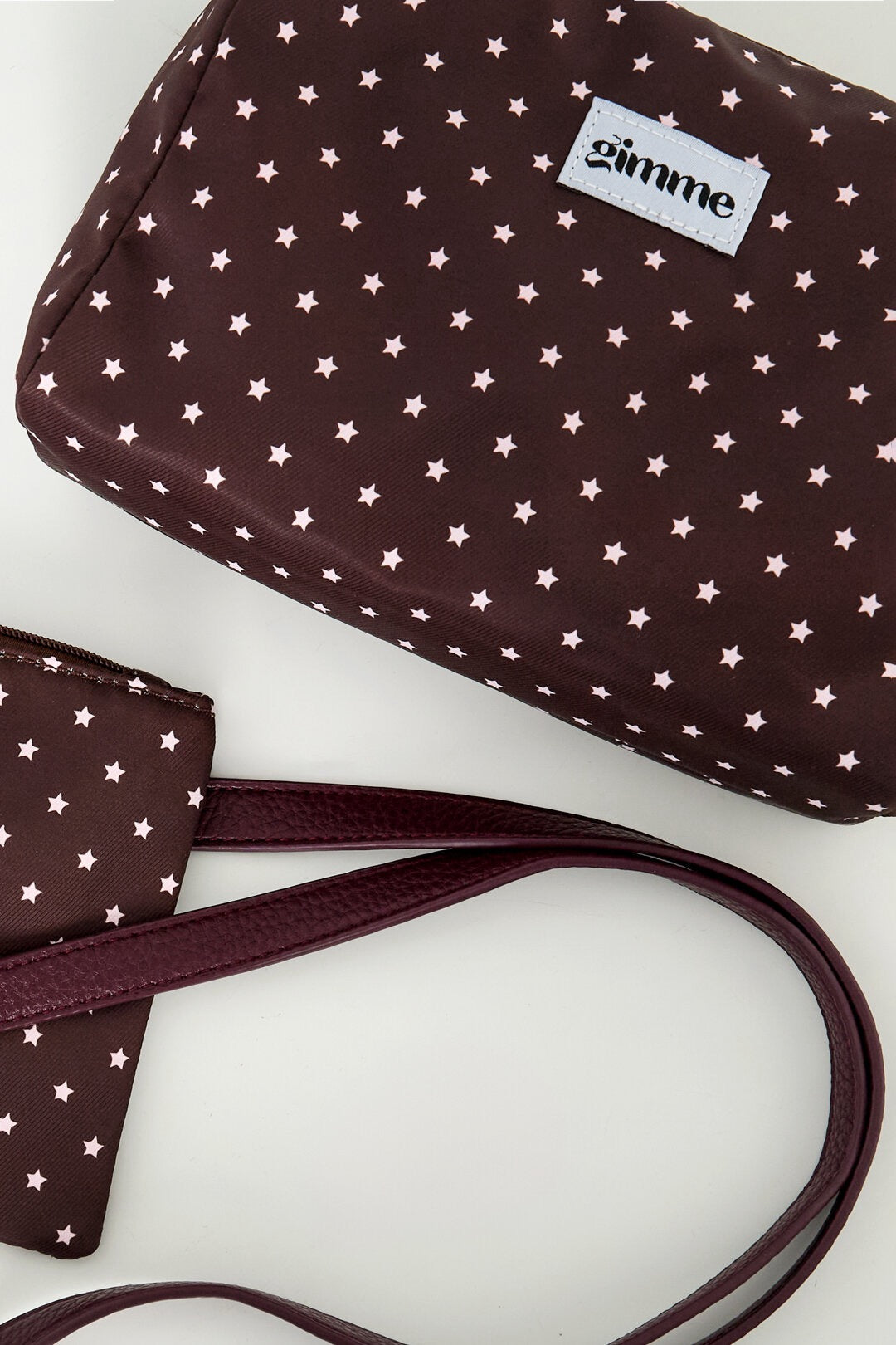 Makeup tas bruin met sterren