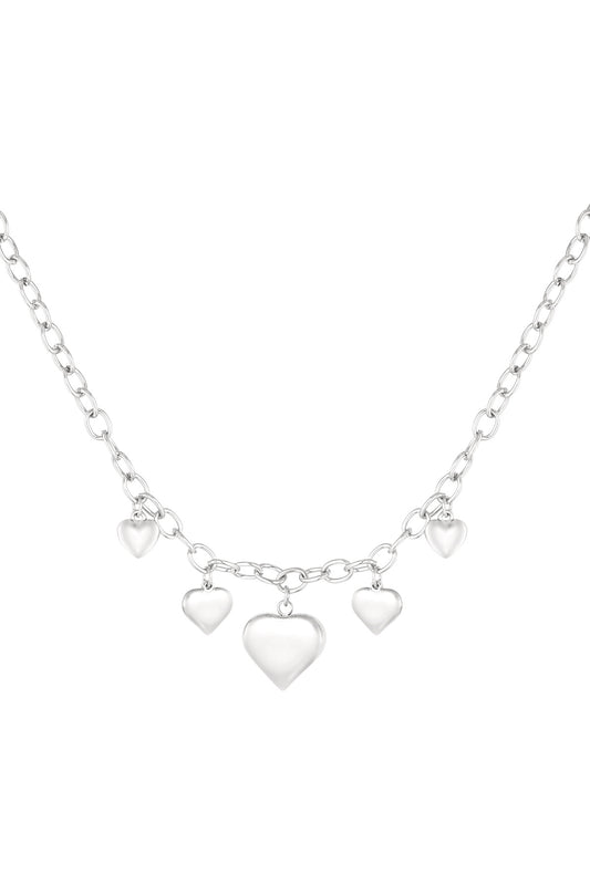 Endless love ketting zilver