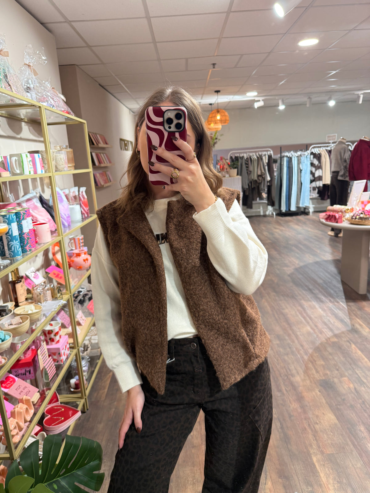 Cato - bruin gilet