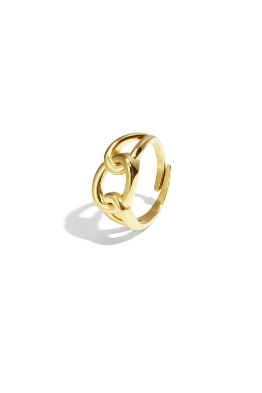 Knot ring goud