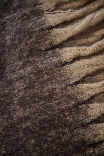 Khaki geblokte sjaal