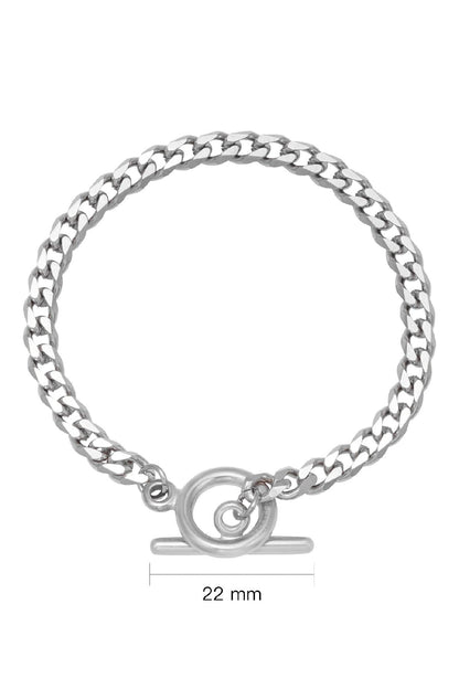 Chained armband zilver