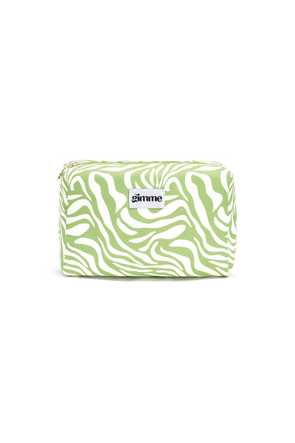 Makeup tas zebra groen