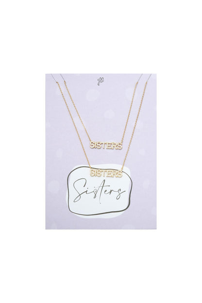 Sisters set goud koper ketting