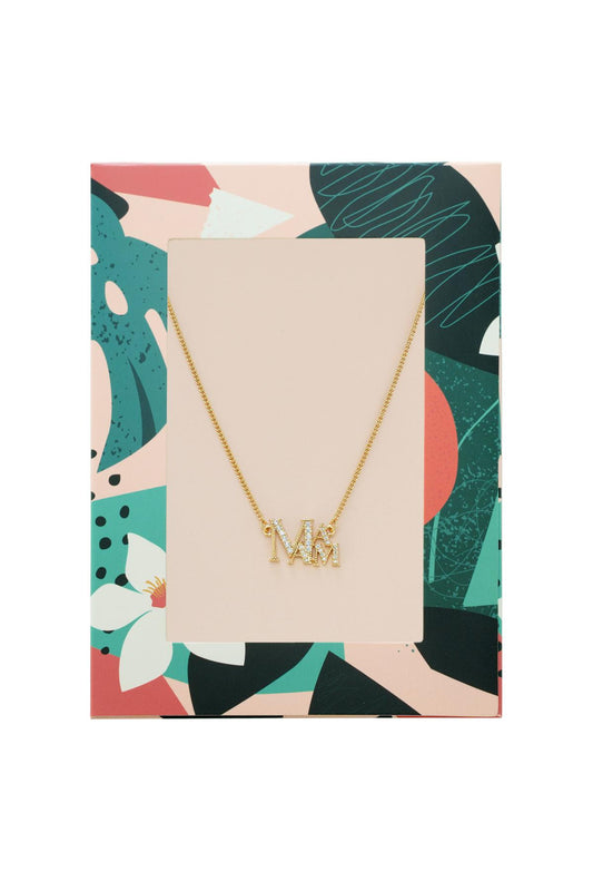 Steentjes mama ketting goud