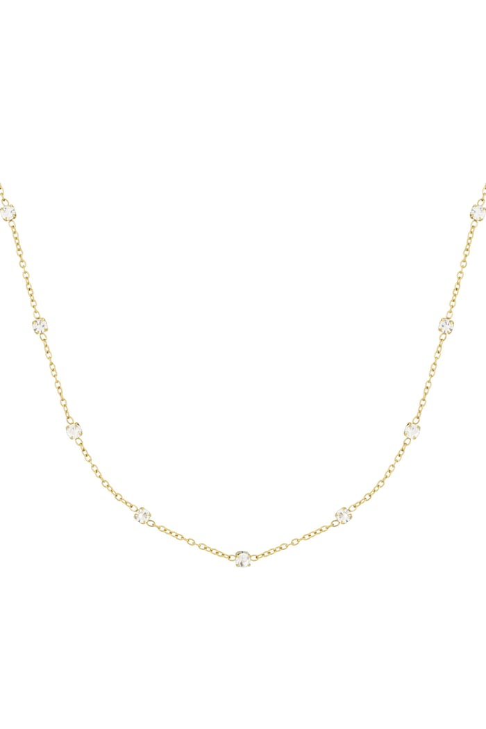 Diamond ketting goud