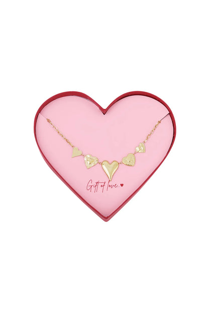 Giftbox loved ketting goud