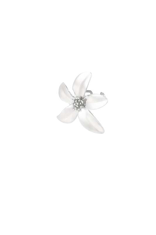 Floral girl ring zilver