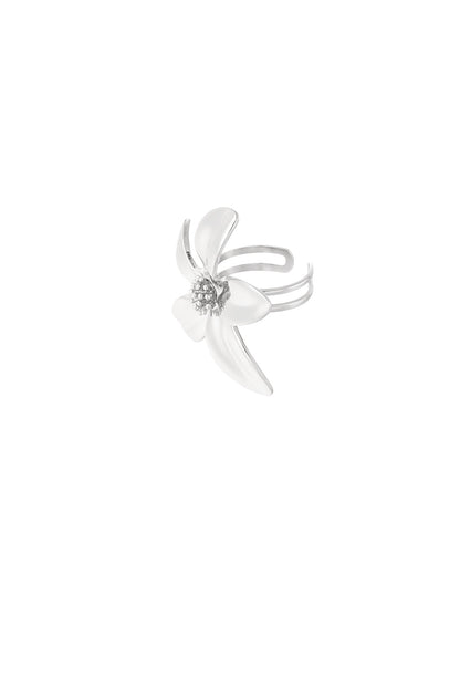 Floral girl ring zilver