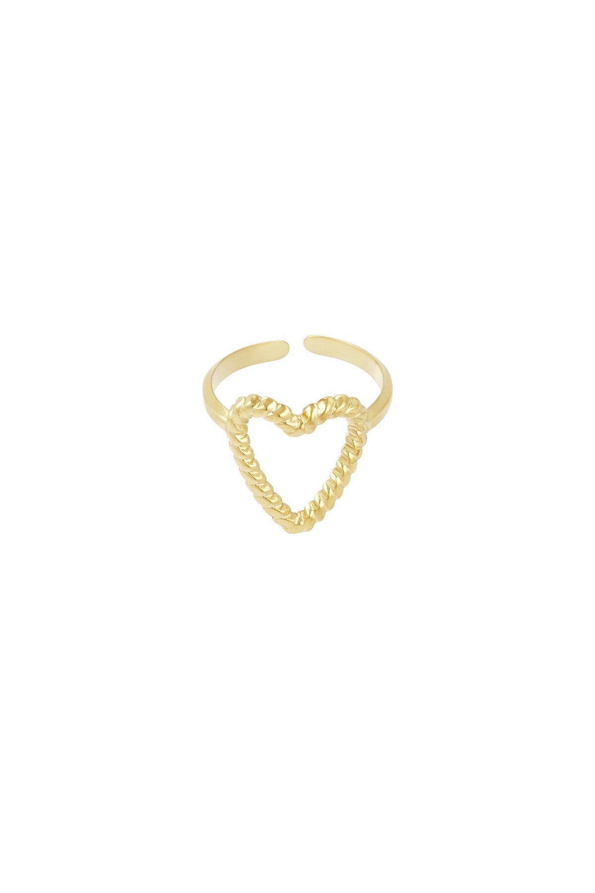 Change of heart ring goud