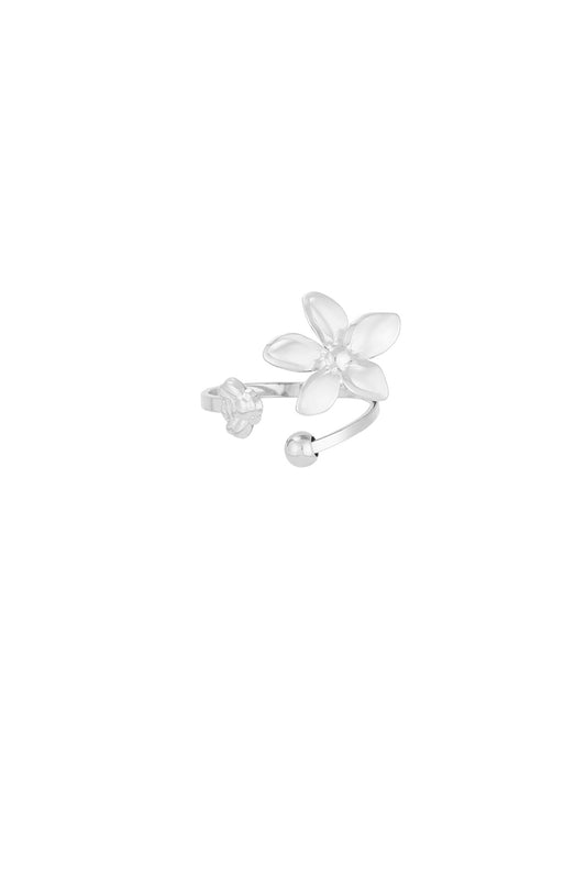 Floral delight ring zilver