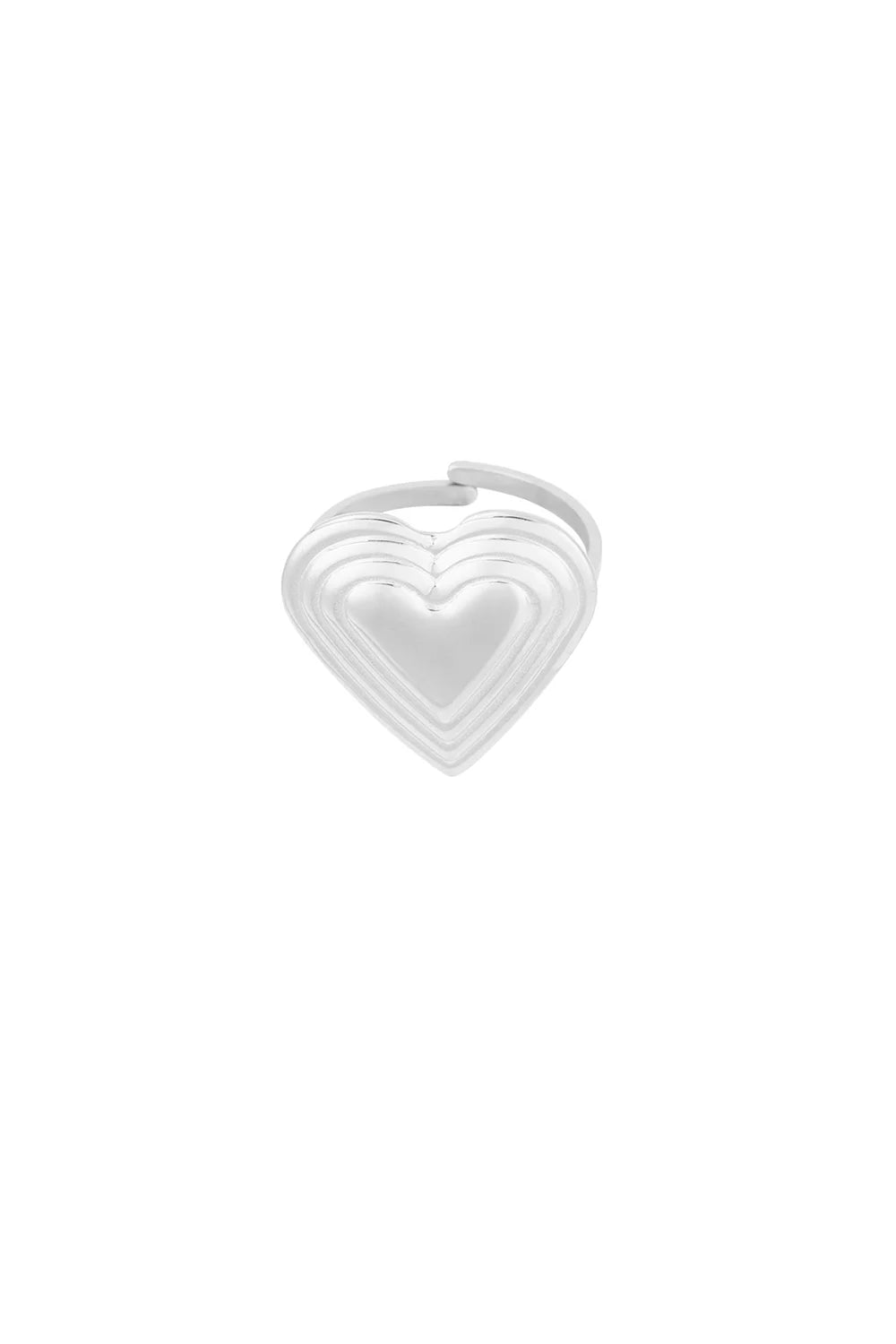 With love ring zilver