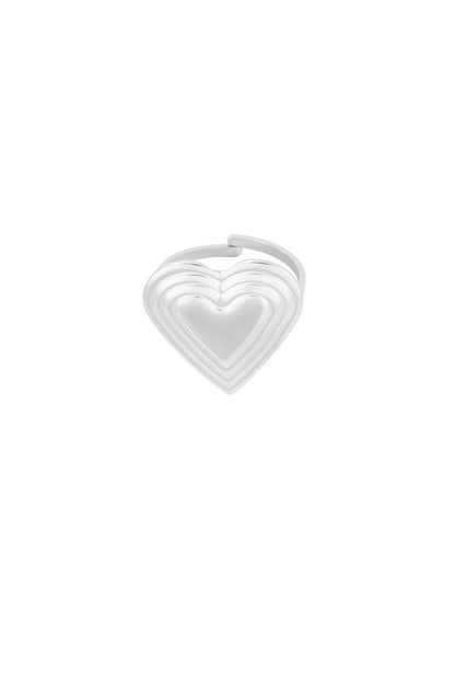 With love ring zilver