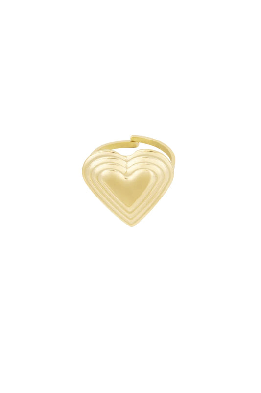 With love ring goud