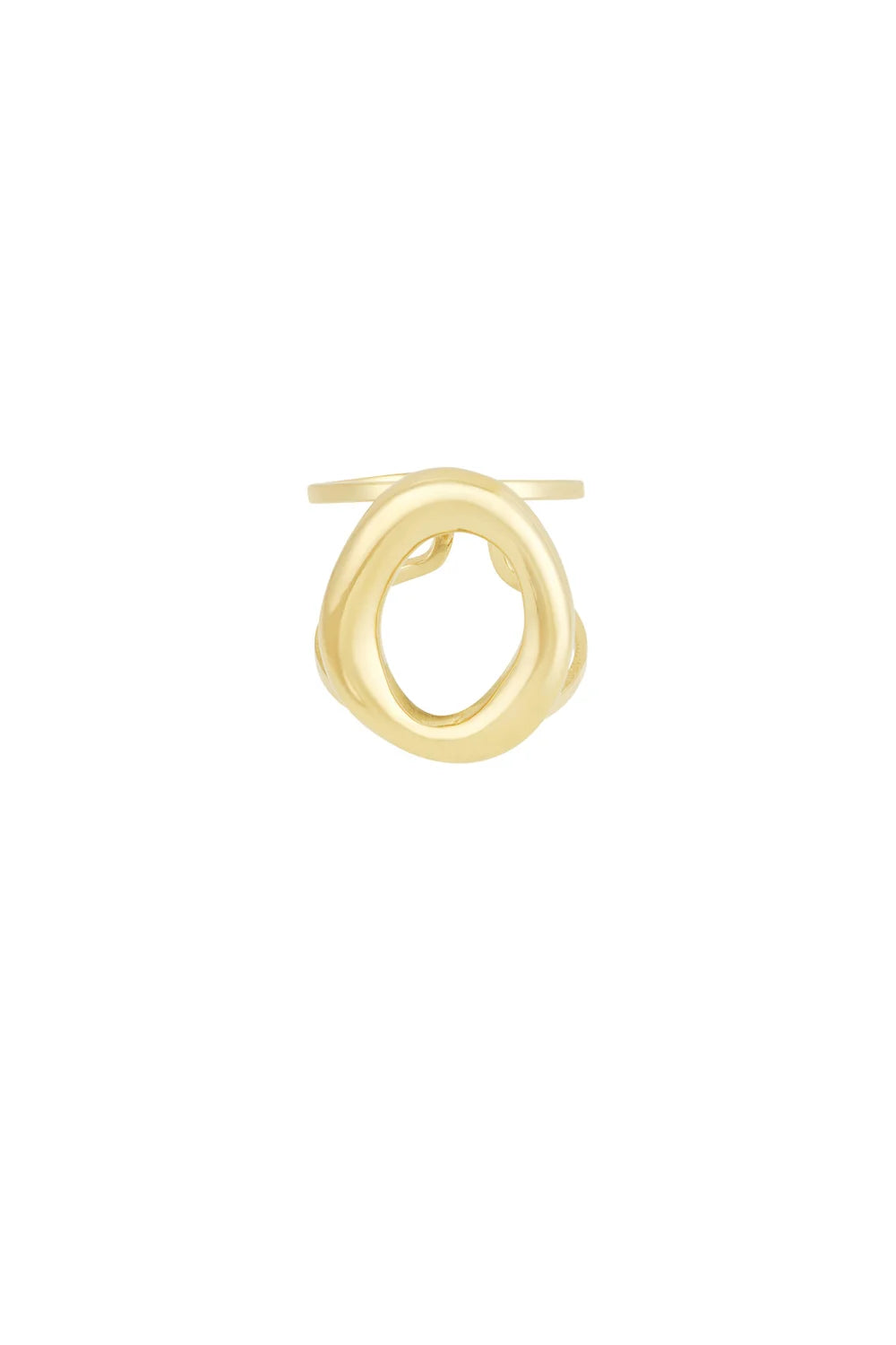 Bold circle ring goud
