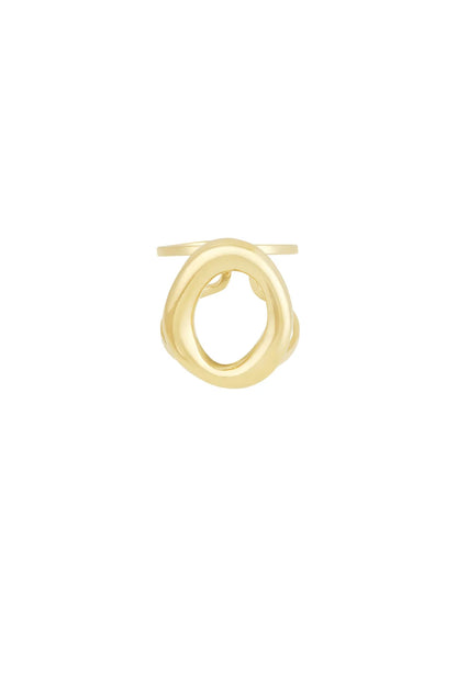 Bold circle ring goud
