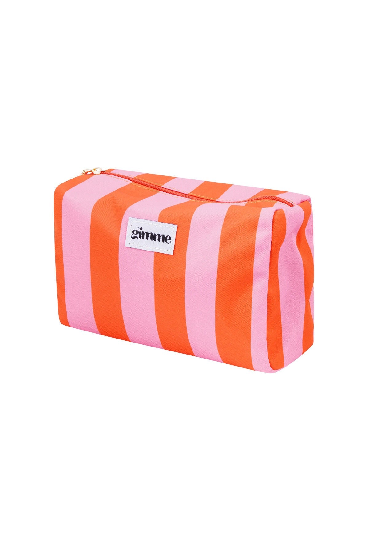 Makeup tas grote streep oranje roze