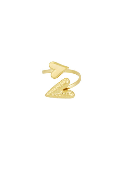 Dual affection ring goud