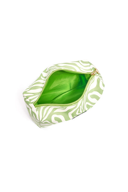 Makeup tas zebra groen