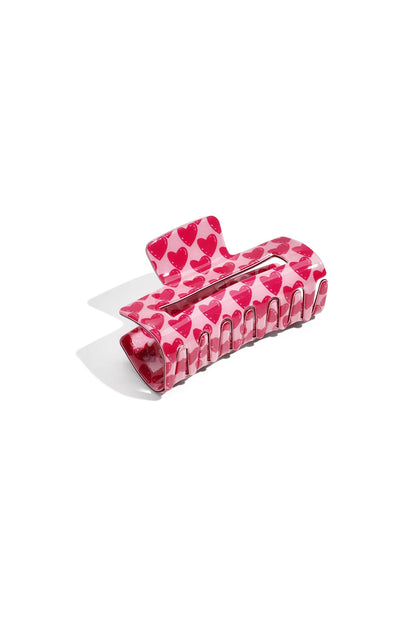 Haarklem hartjes roze