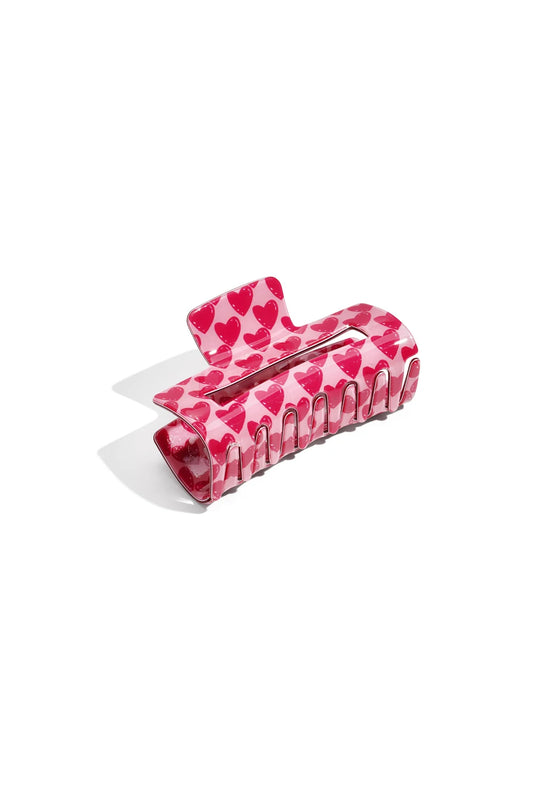 Haarklem hartjes roze