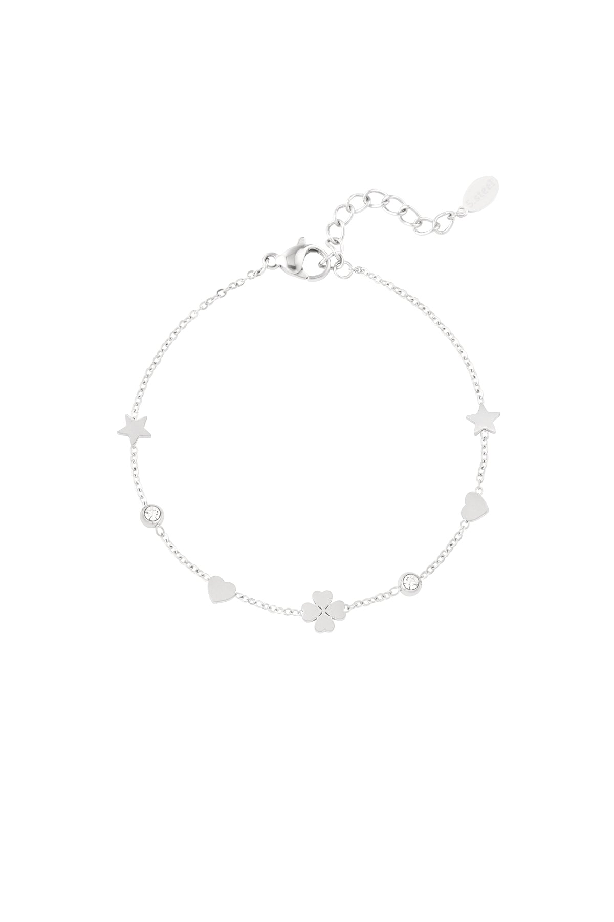 gleaming wish armband zilver