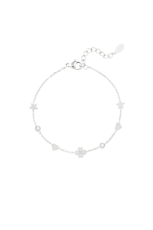 gleaming wish armband zilver