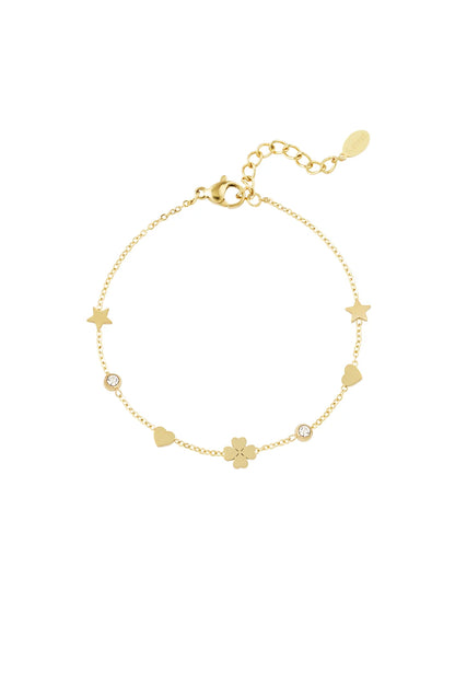 gleaming wish armband goud