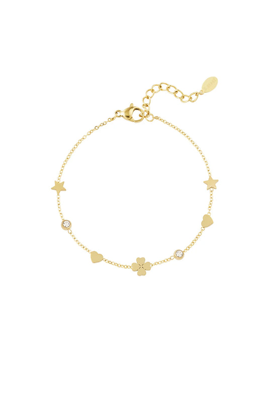 gleaming wish armband goud