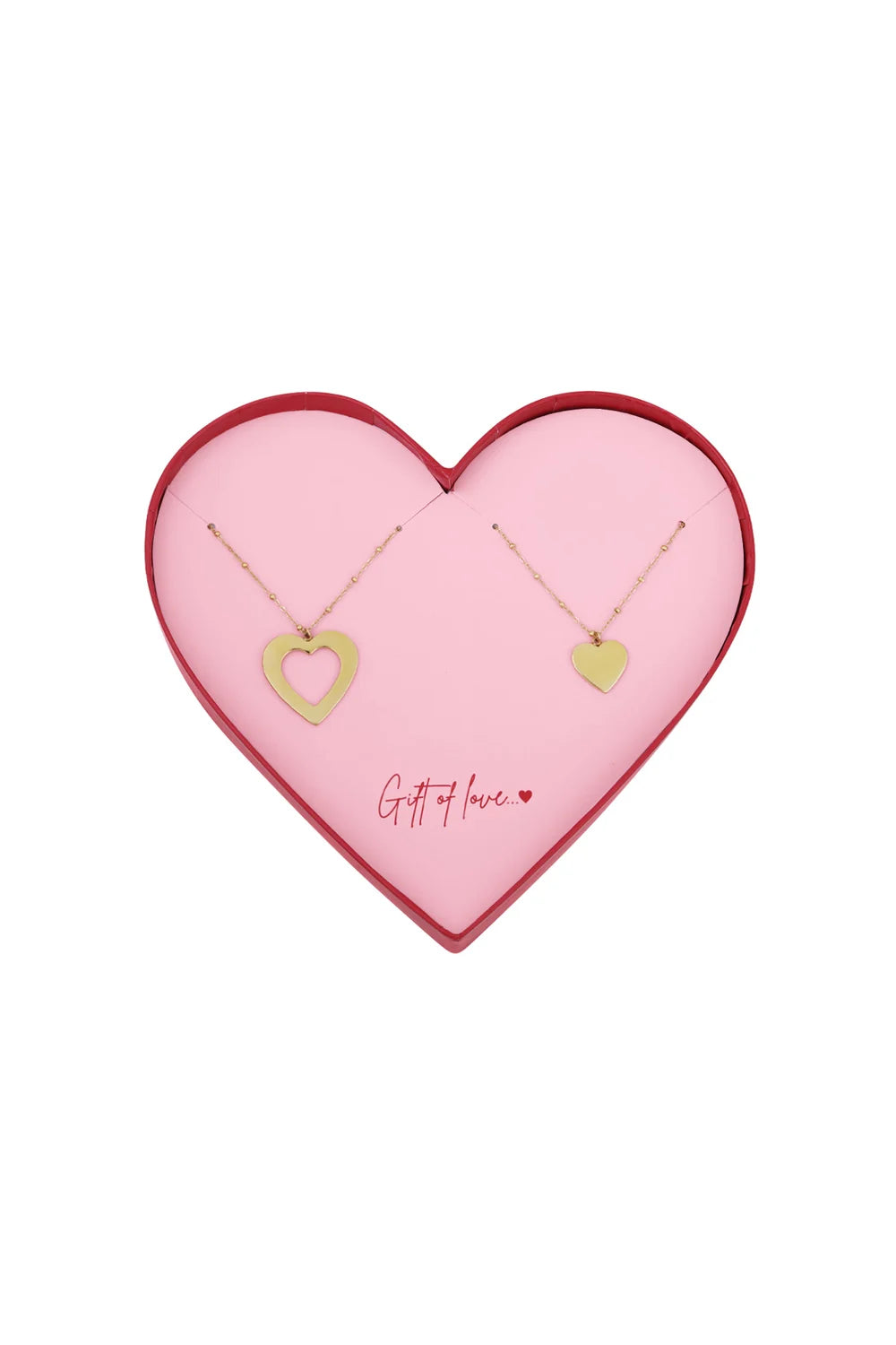 Giftbox interlinked love 2 armbanden goud