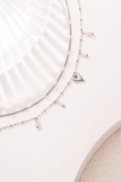 Dubbele liefde armband zilver