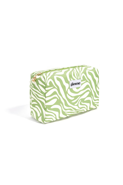 Makeup tas zebra groen