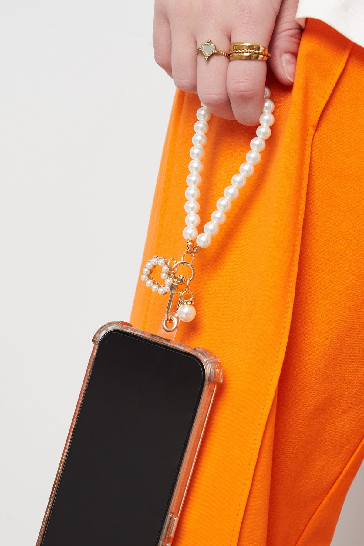 Telefoonkoord loving pearl