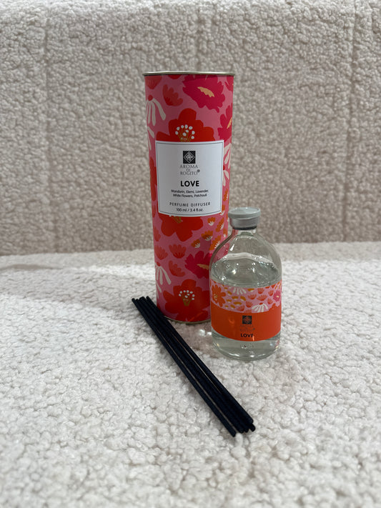 Aroma Di Rogito Love geurstokjes 100mL + 5 stokjes