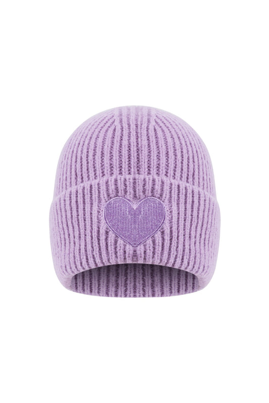Hartjes muts lichtpaars