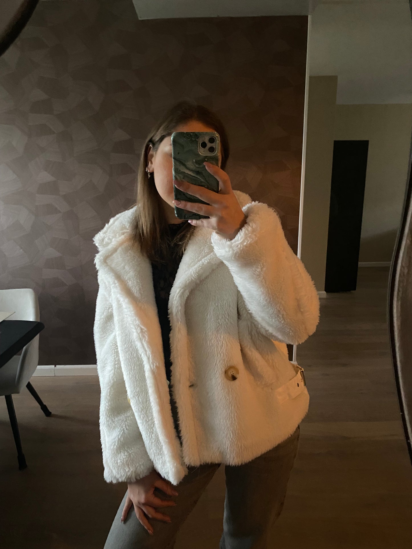 Hannah - teddy jas wit