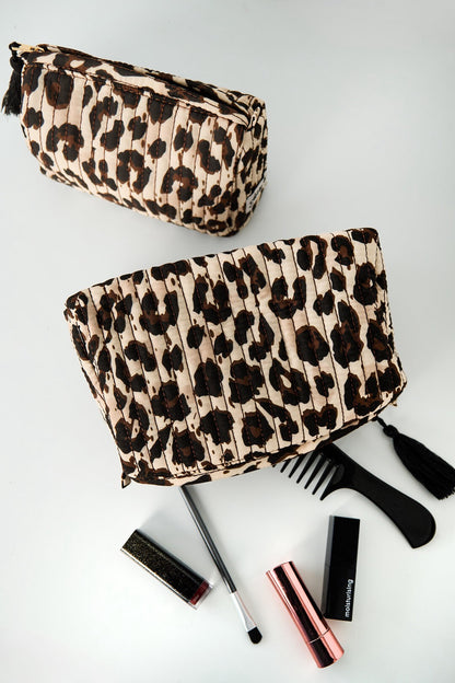 Makeup tas luipaardprint