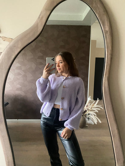 Lynn - Lila cardigan