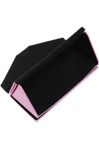 Zonnebrillen koker opvouwbaar roze