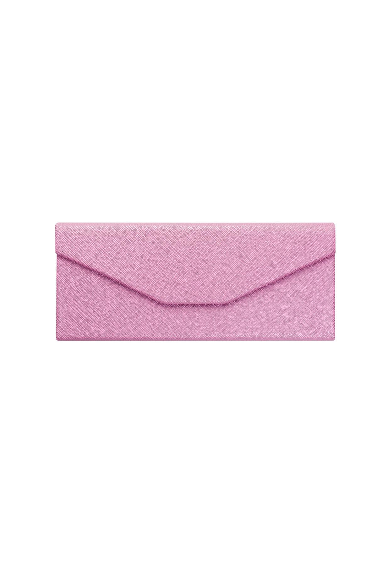 Zonnebrillen koker opvouwbaar roze