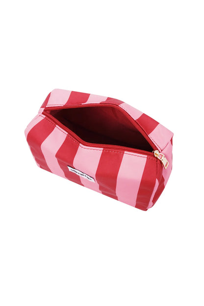 Makeup tas grote streep roze/rood