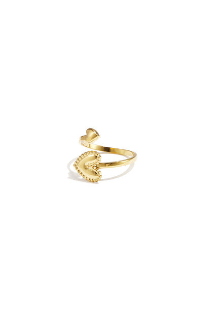 Verstelbare harten ring zilver