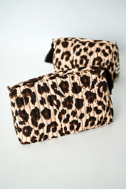 Makeup tas luipaardprint