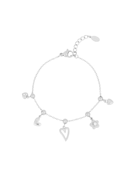 Adore charms armband zilver