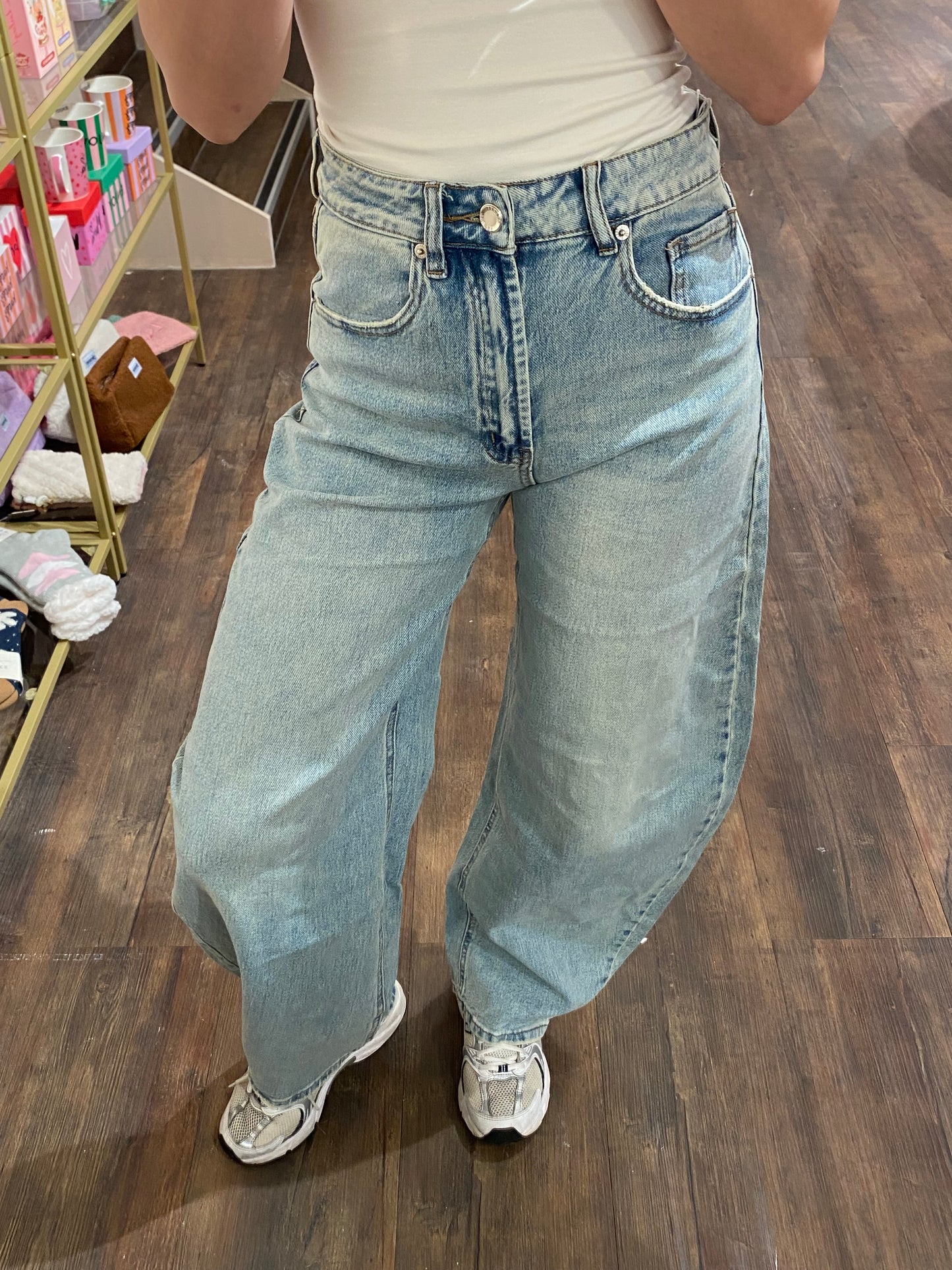 Fenna - balloon jeans lichtblauw