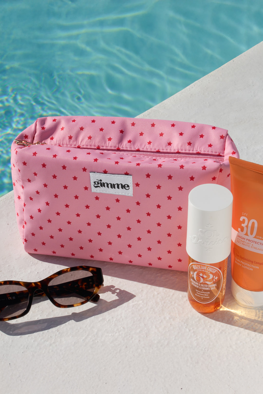 Makeup tas sterren roze