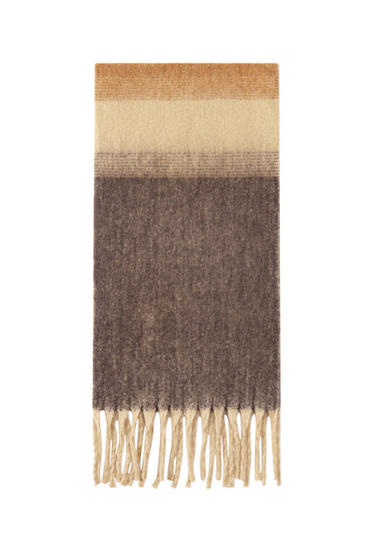 Khaki geblokte sjaal