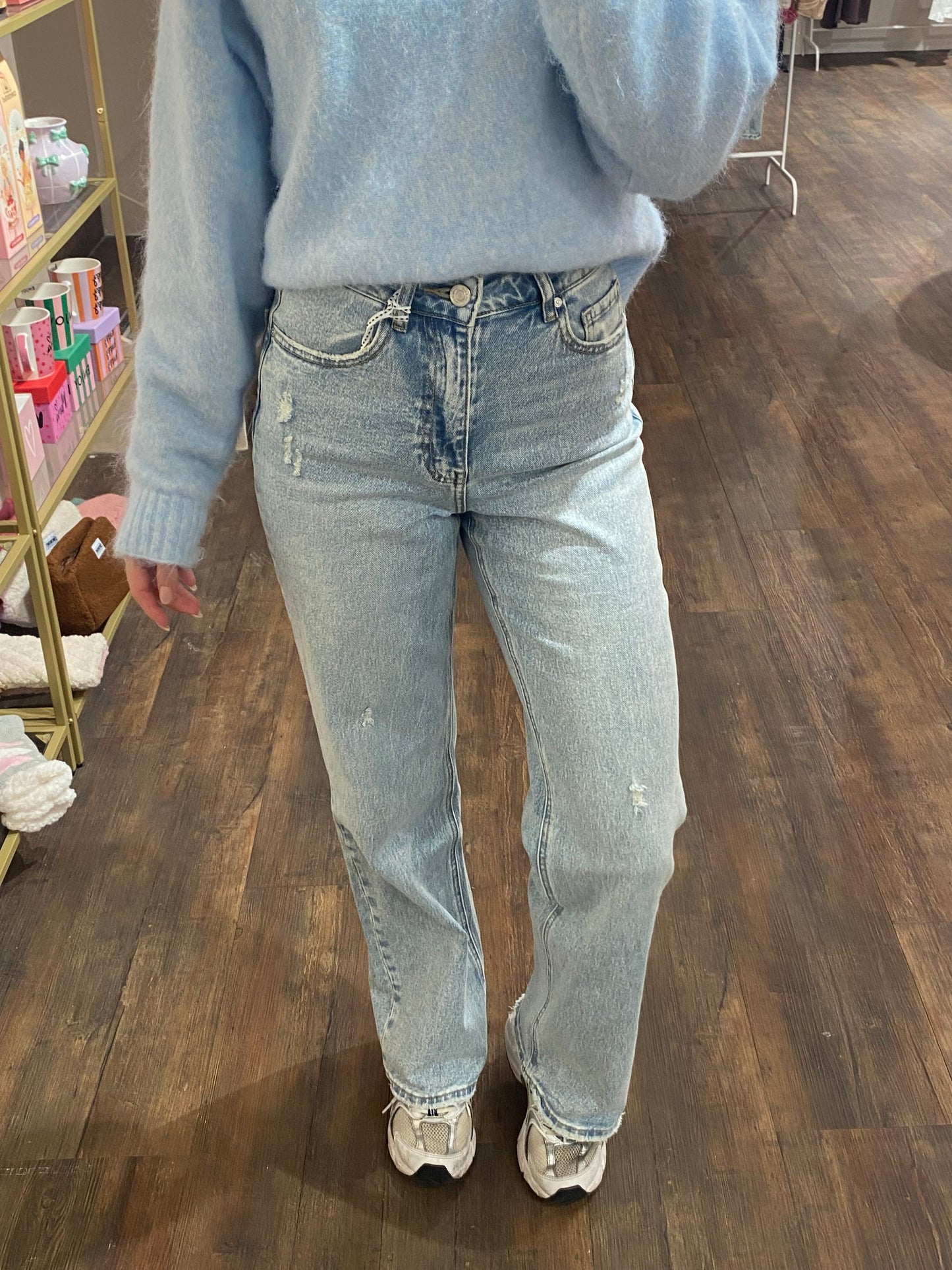 Ayla - wide leg jeans lichtblauw