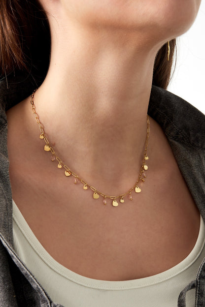 Full of love ketting goud